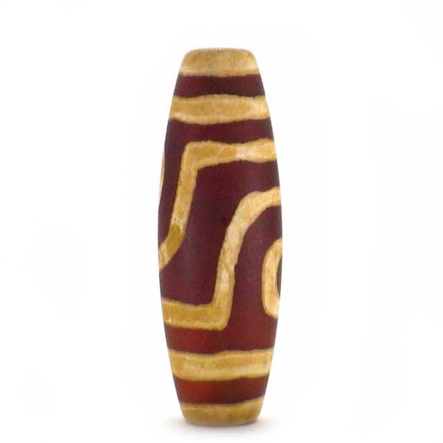 二眼天珠(ビッグ)(老茶)(1個)