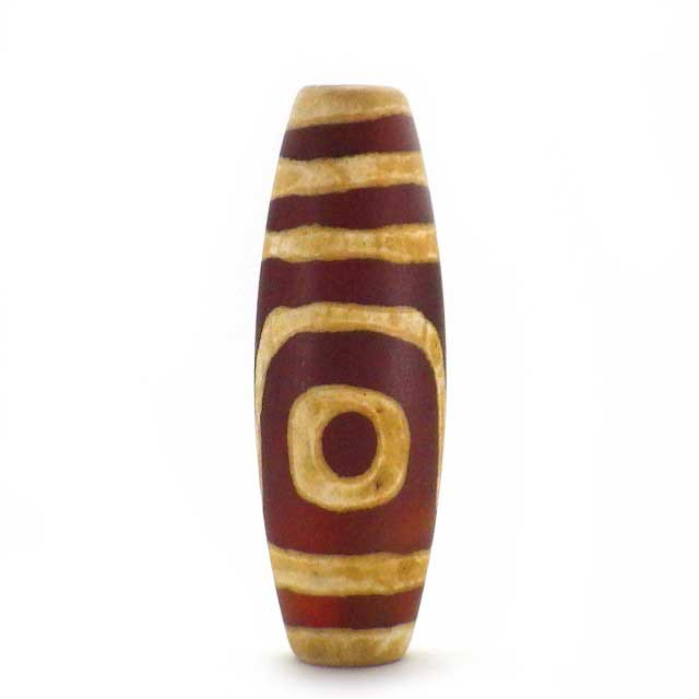 二眼天珠(ビッグ)(老茶)(1個)