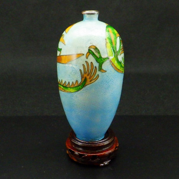 日本風七宝小瓶(龍)