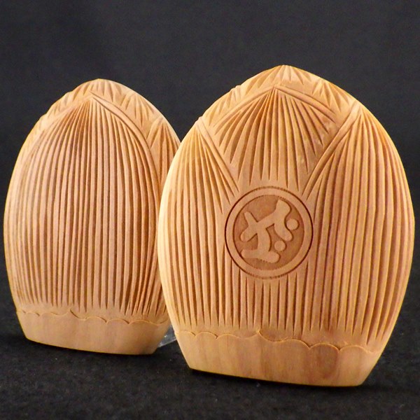 白檀香合仏 開運十二支御守本尊(丑(うし)・寅(とら) 虚空蔵菩薩)●金色巾着付×5コまとめ買い