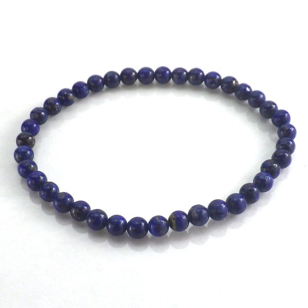 AA級ラピスラズリブレスレット4mm【高級ケース付き】