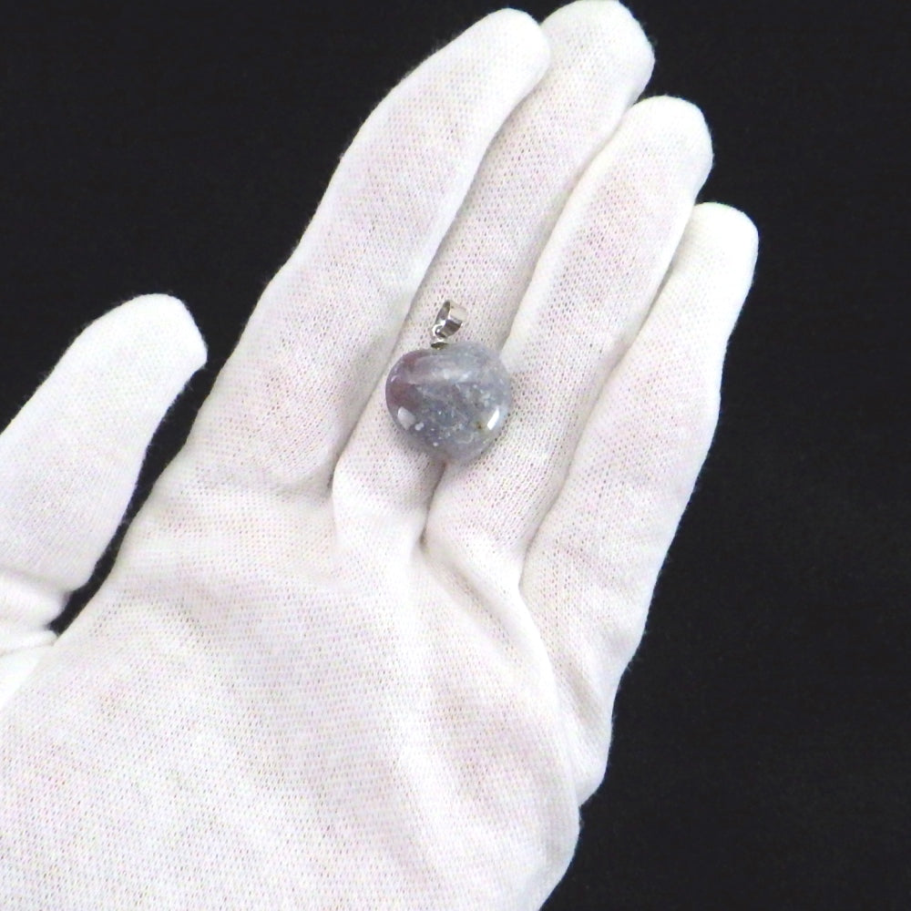 ハート型トップ (アゲート)ライトグレー