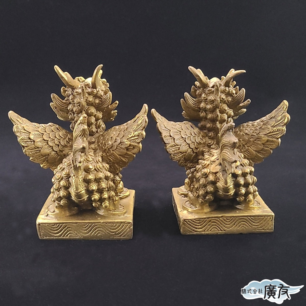 銅製「麒麟(中)(一対)」