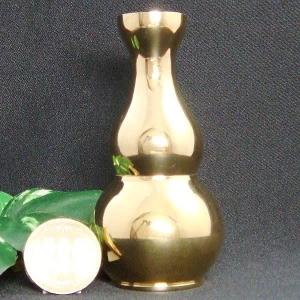 銅製 葫蘆(フールー)桃花瓶(小)
