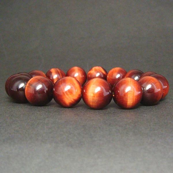 AA級レッドタイガーアイブレスレット12mm【紙箱付き】
