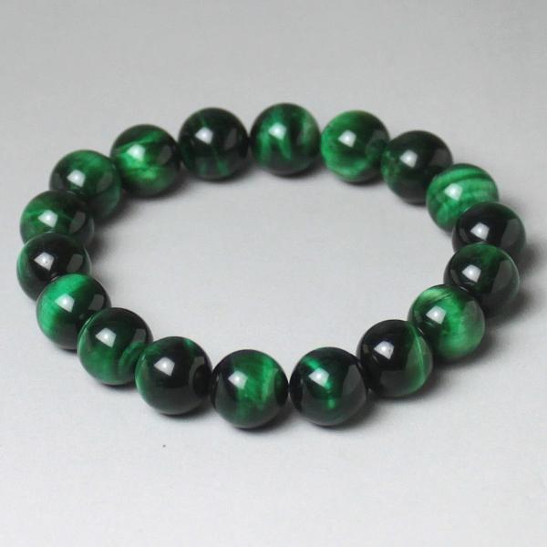 AA級グリーンタイガーアイブレスレット10mm【紙箱付き】