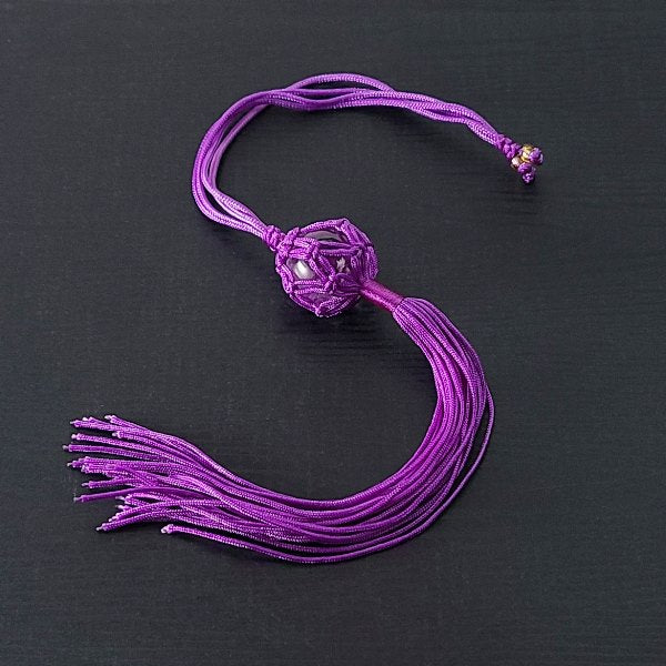 ネット入り 天然水晶玉(紫)