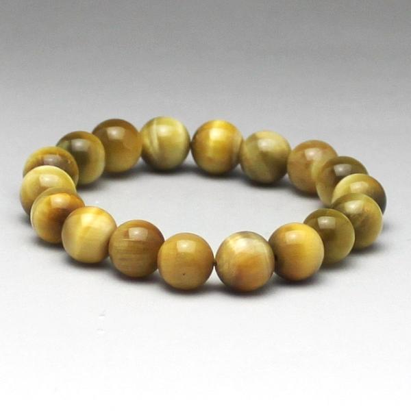 AA級ゴールドタイガーアイブレスレット10mm 【紙箱付き】