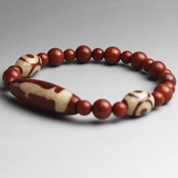 高級龍紋 天珠ブレスレット観音(大)【紙箱付き】