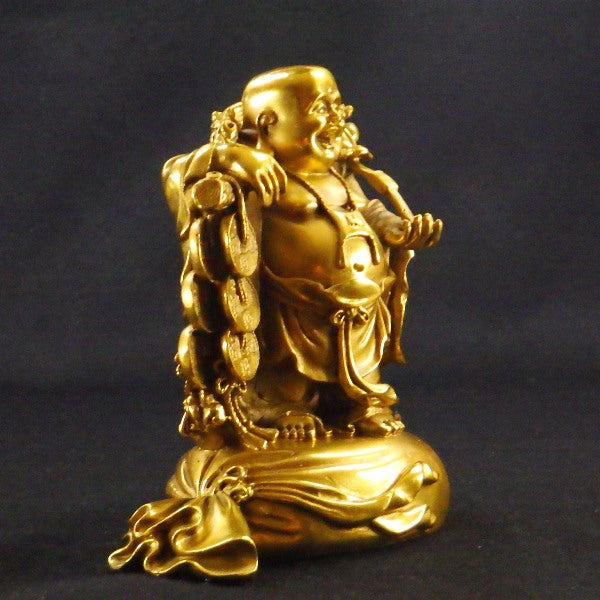 銅製 招財布袋(大)