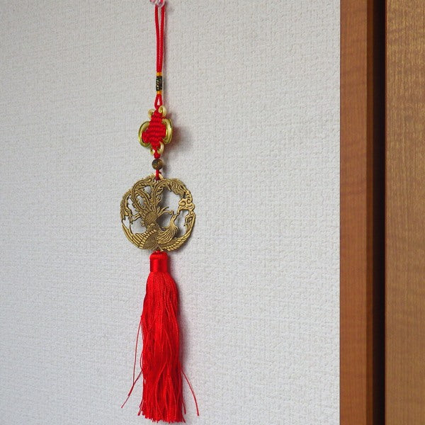 中国結「鳳凰」(赤)