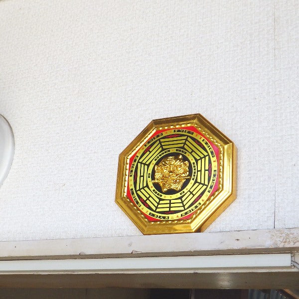 風水 虎頭八卦羅盤(赤)(小)