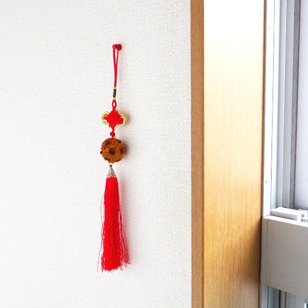 中国結 双龍彫り天球(小)