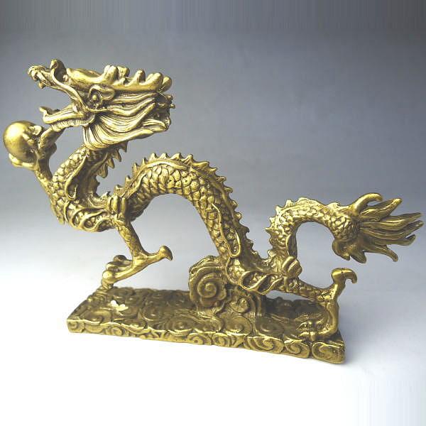 銅製 「運気上昇龍」