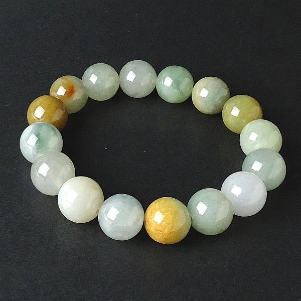 AAA級ジェイド(本翡翠)ブレスレット12mm【高級ケース付き】