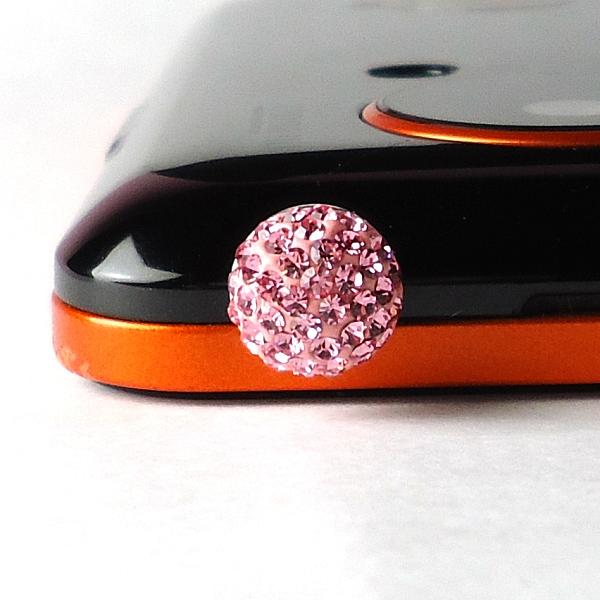 スマホ用フォンピアス(桃)