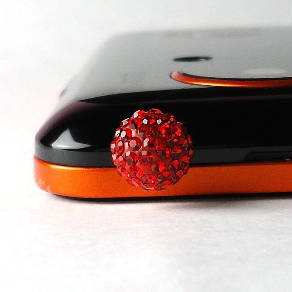 スマホ用フォンピアス(赤)