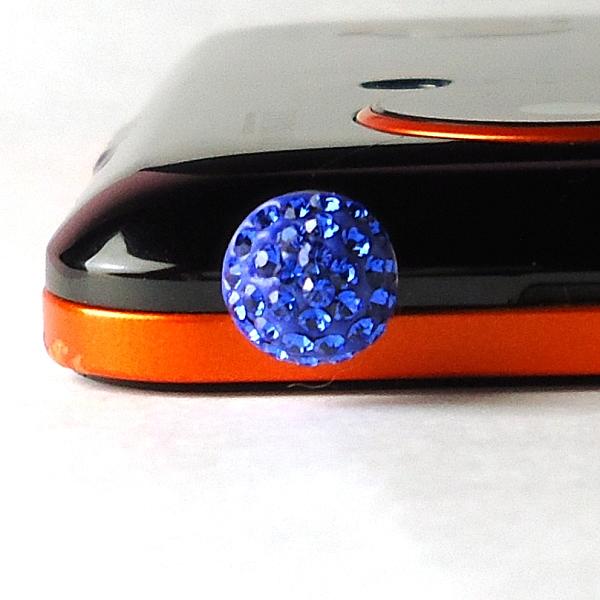 スマホ用フォンピアス(青)