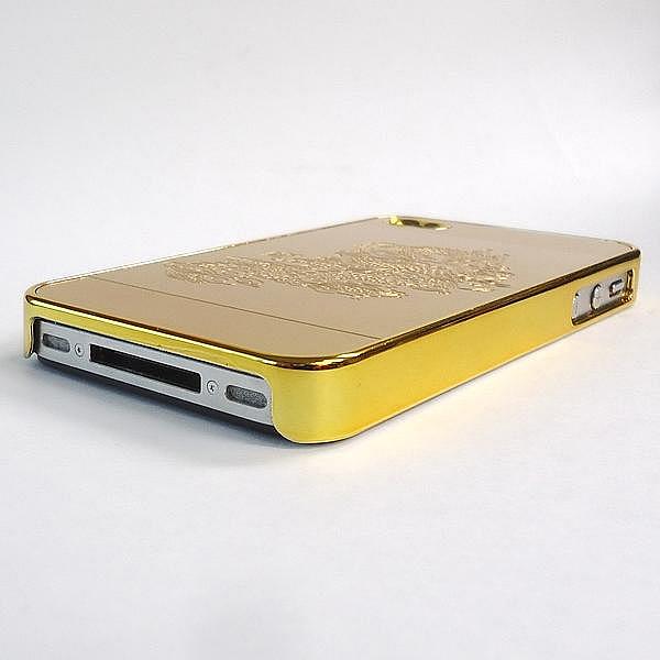 風水龍アイフォンケース(iphone4s/4)(金)(単龍)