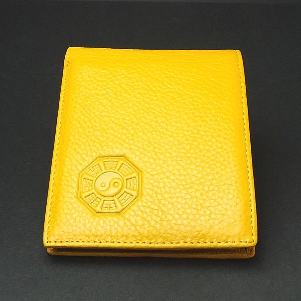 新品未使用/皇居】⭐︎金運UP⭐︎イエロー 二つ折り財布 箱付き 皇居
