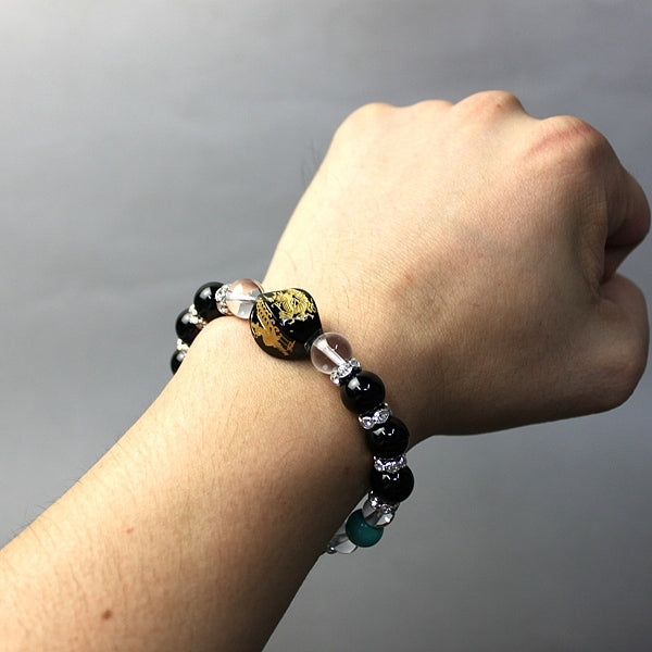 四神相応「邪気払い」ブレスレット(メンズ・男性用)●石の意味カード【高級ケース付き】