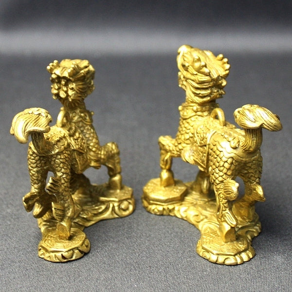 銅製「八卦麒麟(大)(一対)」