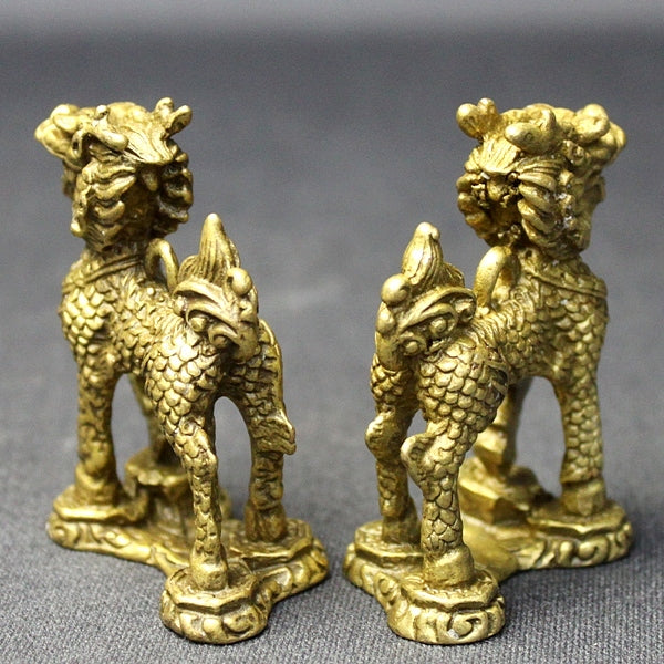 銅製 八卦麒麟(小)(一対)