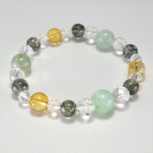 高級天然石使用 健康運ブレスレット●石の意味カード付き【高級ケース付き】