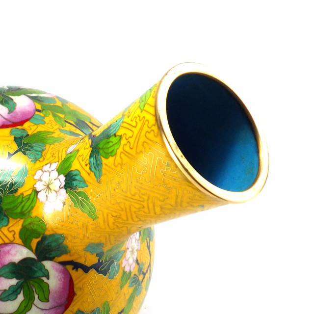 故宮博物院レプリカ・インテリア瓶(黄)