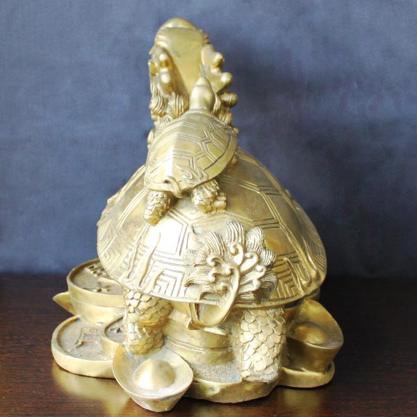 銅製 龍亀 ロングイ (特大)