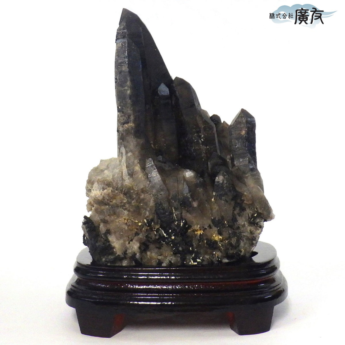 水晶クラスター原石 台座付 パワーストーン 浄化2100g
