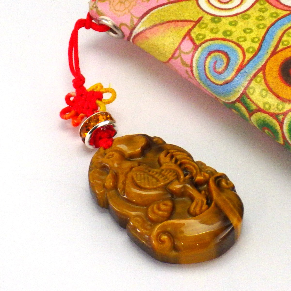 タイガーアイストラップ(酉(とり))