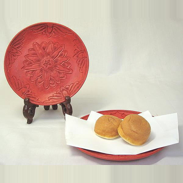 堆朱 銘々皿(大)