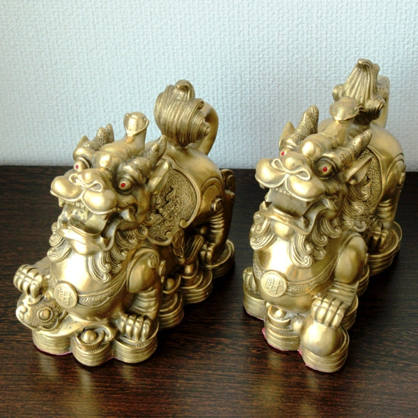 銅製 元宝 貔貅 ヒキュウ 一対(特大) – 株式会社廣友オンラインショップ