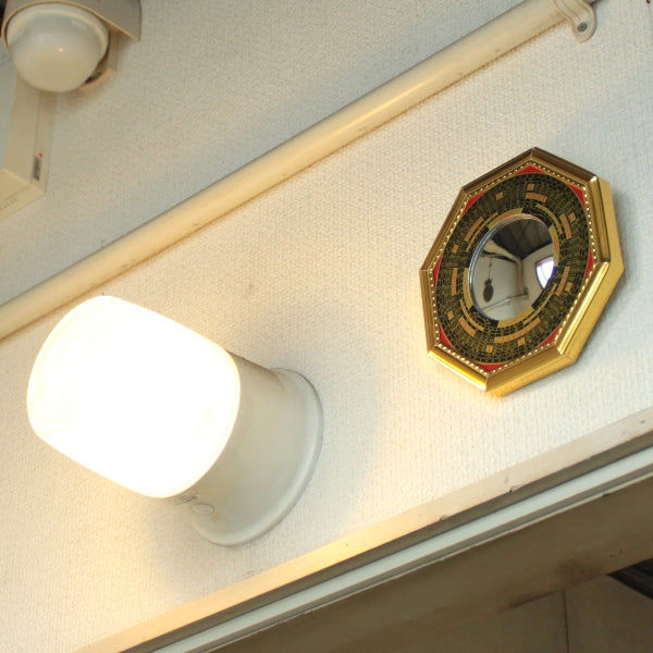 八卦羅盤凸面鏡(金)(大)【少々難有のため半額特価】