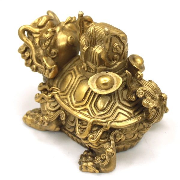 銅製 集宝 龍亀