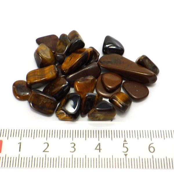 タイガーアイ タンブル(中粒)(さざれ)(100g)