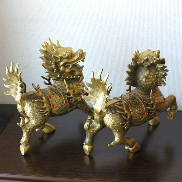 銅製 麒麟(特大)(一対)