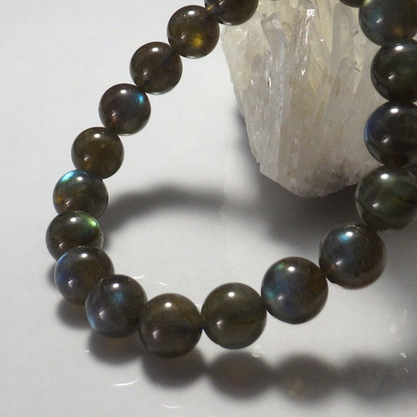 ブラックラブラドライト ブレスレット 10mm AAA級 【高級ケース付き】