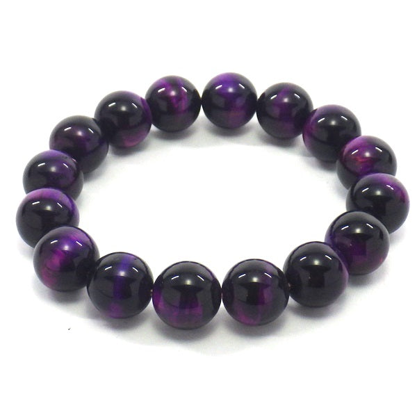 AA級パープルタイガーアイブレスレット12mm【紙箱付き】