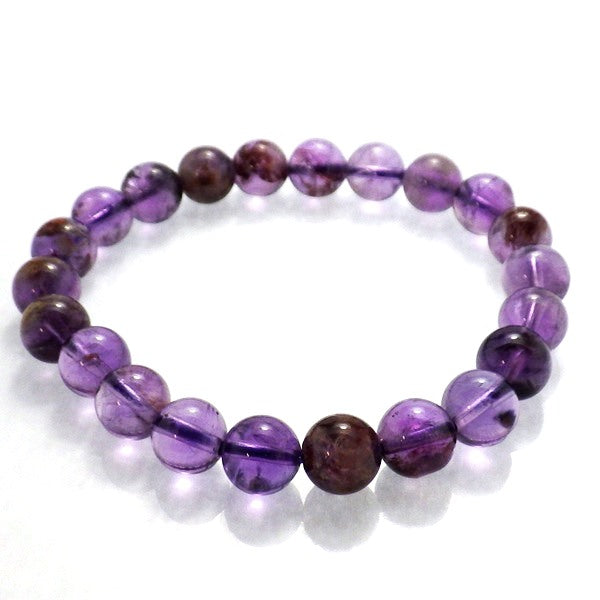 AA級 ガーデンクォーツ in アメジスト ブレスレット8mm【高級ケース付き】