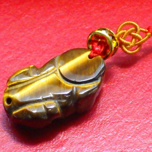 タイガーアイストラップ(貔貅 ヒキュウ)