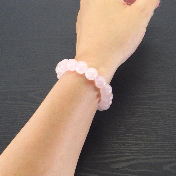 A級ローズクォーツブレスレット10mm【巾着付き】