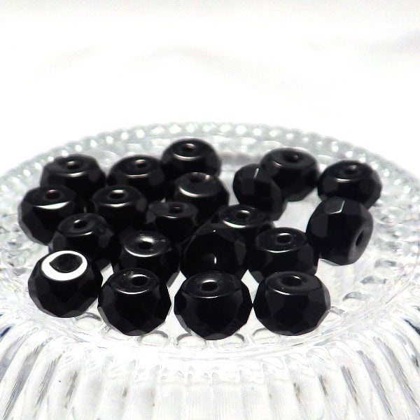 パワーストーン パーツ ブラックオニキス ボタンカット 6~6.9mm 一粒売り バラ売り
