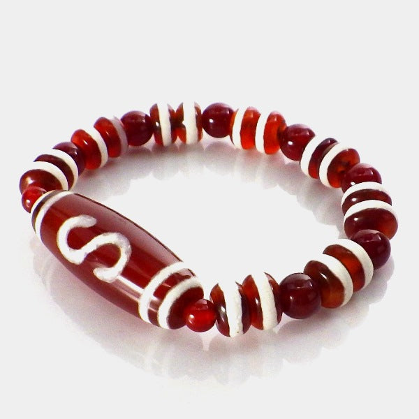 天珠 金銭鈎ブレスレット【紙箱付き】