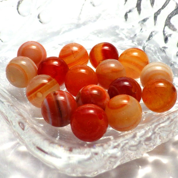パワーストーン パーツ 赤 天眼石 10~10.9mm 一粒売り バラ売り