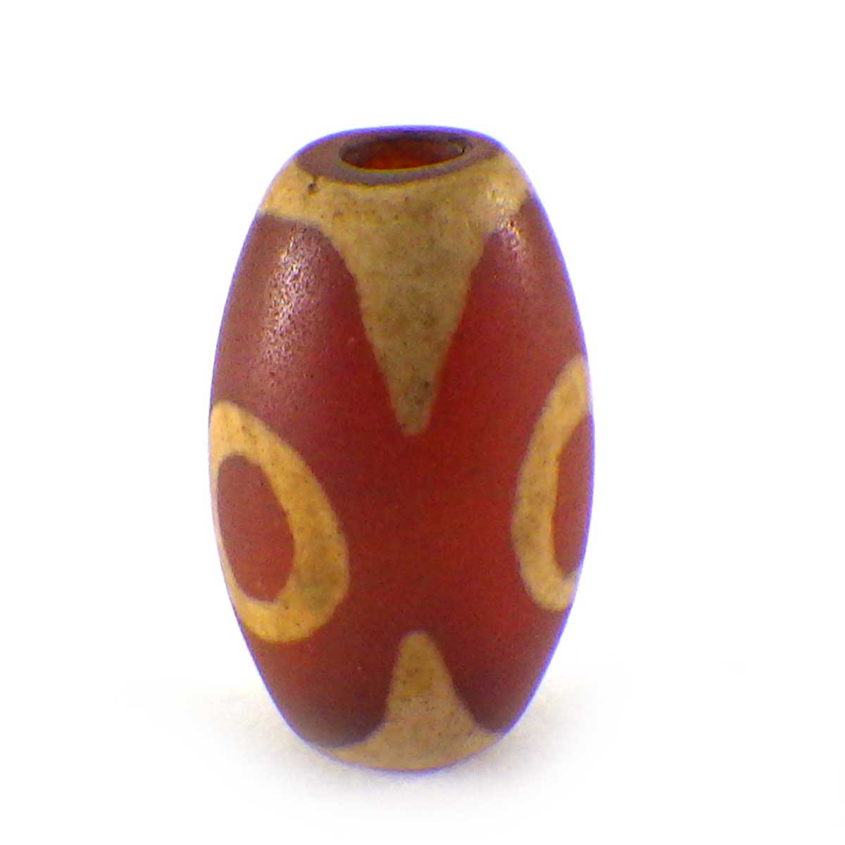 三眼天珠(ミニ)(老茶)(1個)