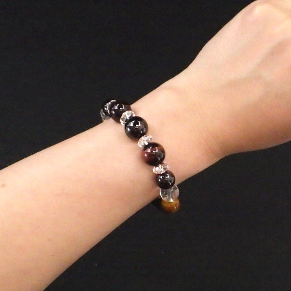 1月誕生石ブレスレット 1月生まれ メンズ ブレスレット●石の意味カード【紙箱付き】