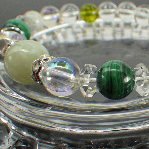 5月誕生石ブレスレット 5月生まれ レディース ブレスレット●石の意味カード【紙箱付き】