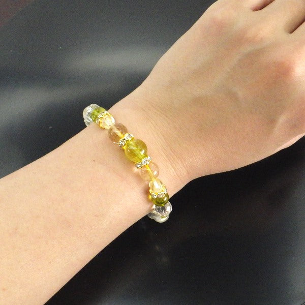 8月誕生石ブレスレット 8月生まれ レディース ブレスレット●石の意味カード【紙箱付き】